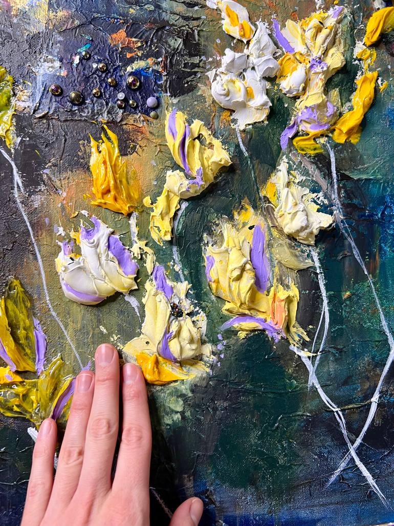 Original Abstract Expressionism Abstract Painting by Margarita Glambert