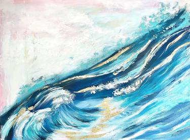 Original Abstract Expressionism Seascape Paintings by Margarita Glambert