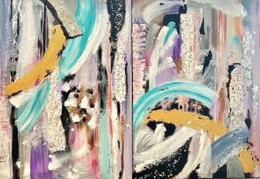 Original Abstract Expressionism Abstract Paintings by Margarita Glambert