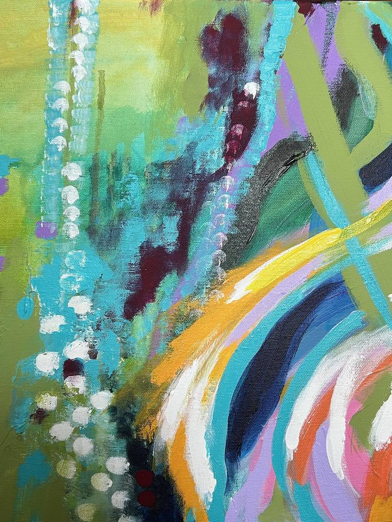 Original Abstract Expressionism Abstract Painting by Margarita Glambert