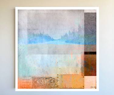 Original Expressionism Landscape Collage by K D