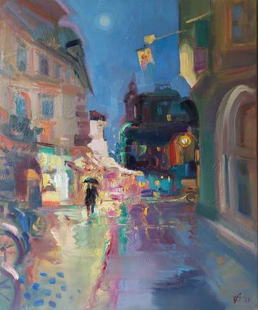 Print of Impressionism Cities Paintings by Katharina Valeeva