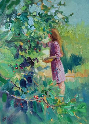 Original Impressionism Garden Paintings by Katharina Valeeva