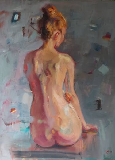 Original Nude Painting by Katharina Valeeva