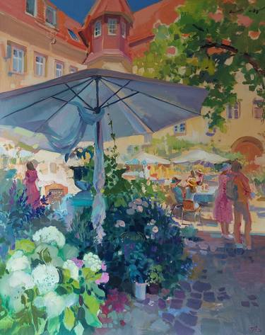 Original Impressionism Landscape Paintings by Katharina Valeeva