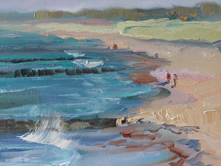 Original Impressionism Seascape Painting by Katharina Valeeva