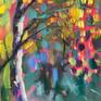 This picture is from the series "abstract nature"
Autumn bright colors of foliage inspire me, impasto painting and bright warm colors