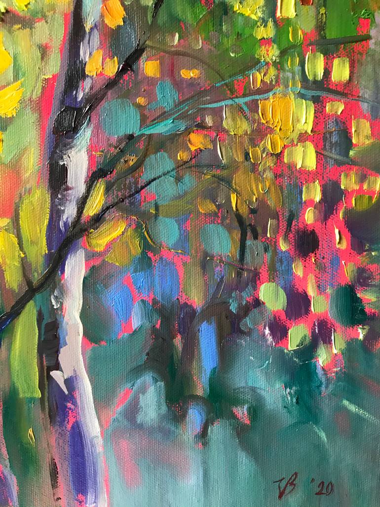 Original Abstract Expressionism Nature Painting by Katharina Valeeva