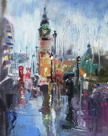 Print of Expressionism Cities Paintings by Katharina Valeeva