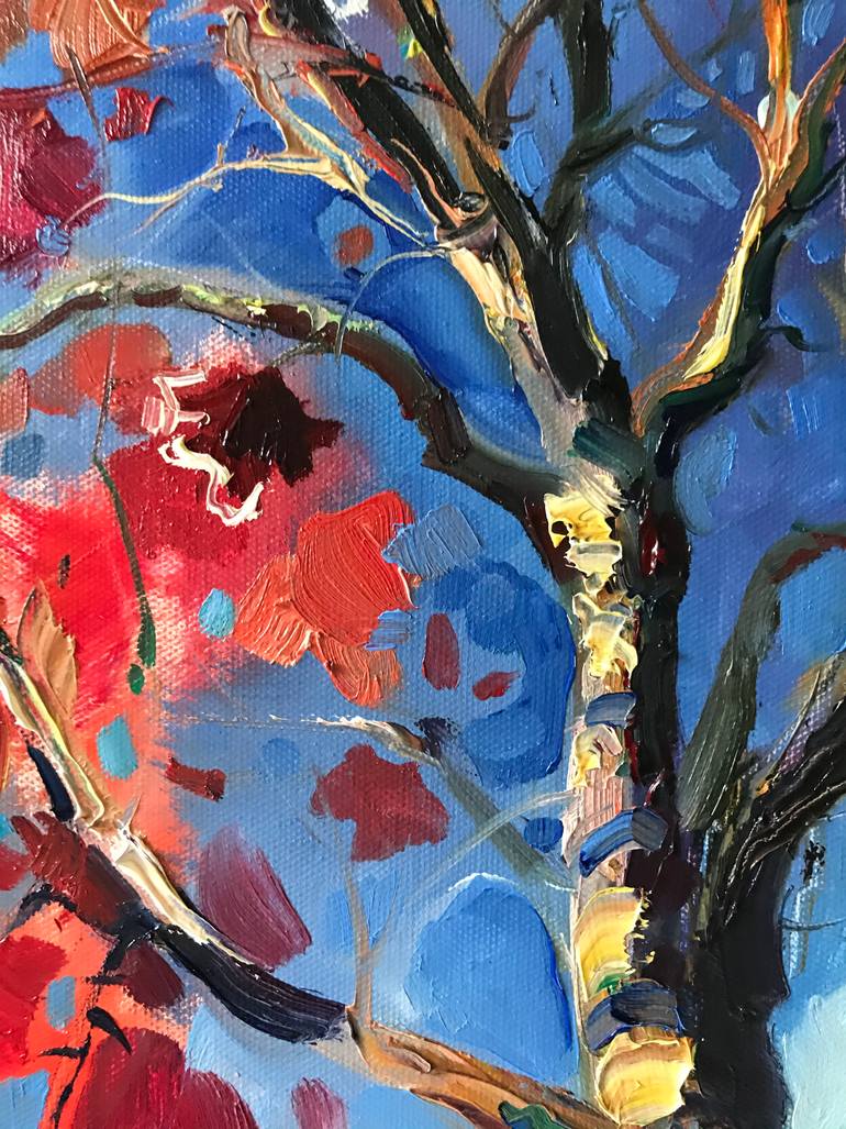 Original Impressionism Nature Painting by Katharina Valeeva