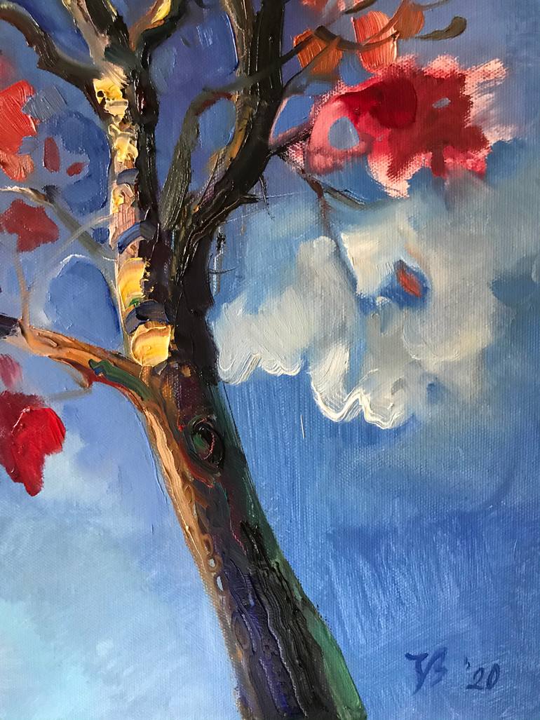 Original Impressionism Nature Painting by Katharina Valeeva