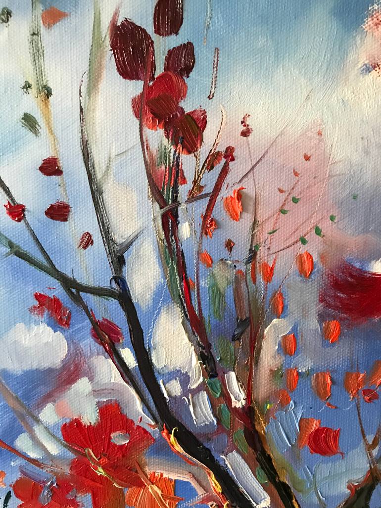 Original Impressionism Nature Painting by Katharina Valeeva