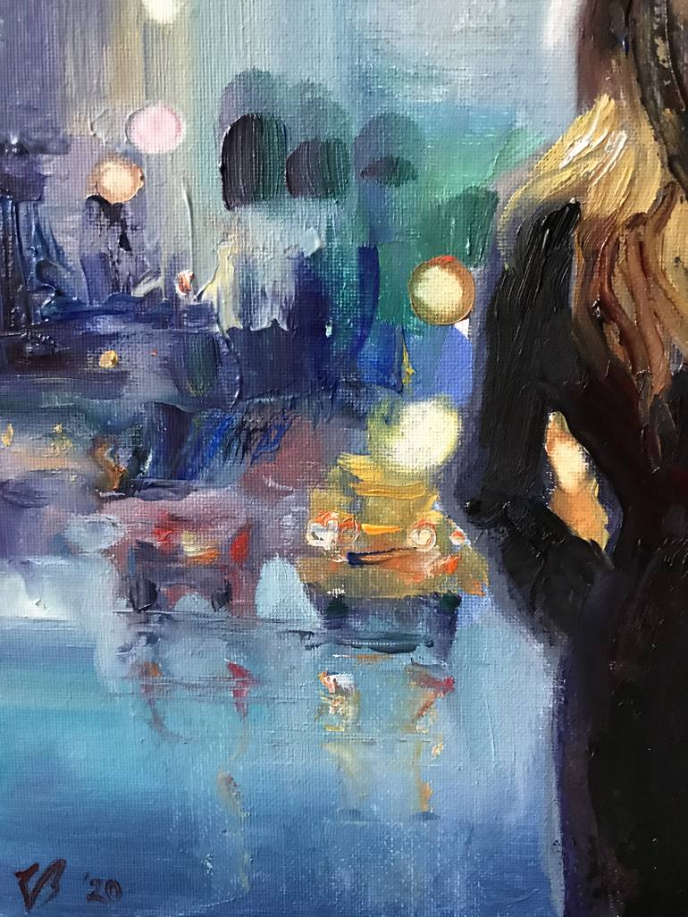 Original Figurative Cities Painting by Katharina Valeeva