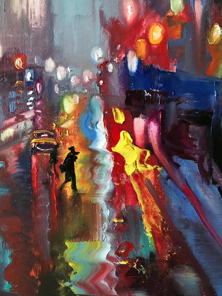 Original Abstract Expressionism Abstract Painting by Katharina Valeeva
