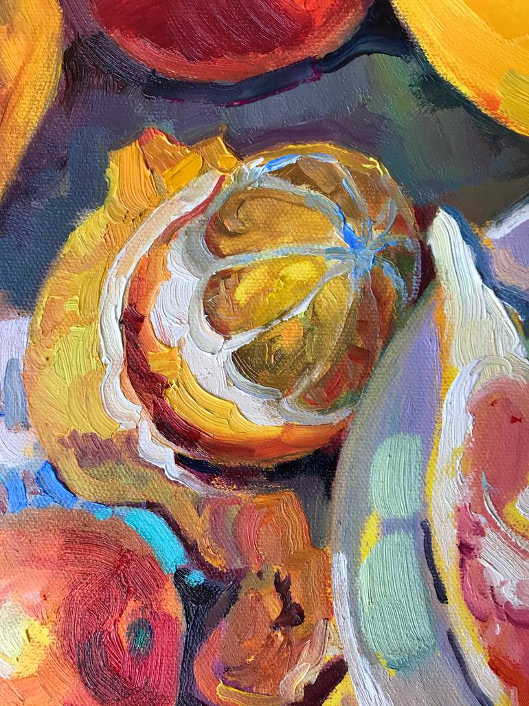 Original Expressionism Still Life Painting by Katharina Valeeva