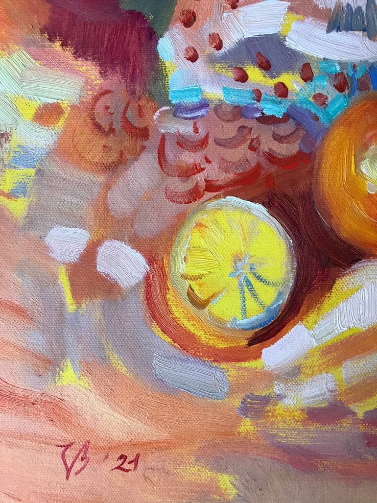 Original Expressionism Still Life Painting by Katharina Valeeva