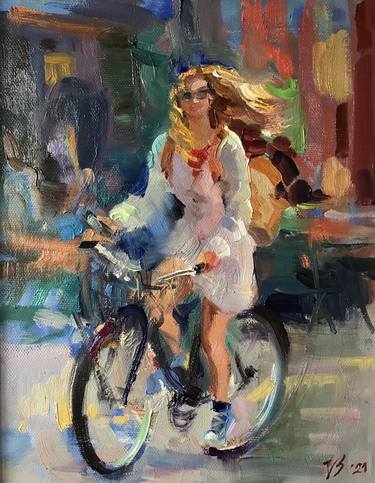 Print of Bicycle Paintings by Katharina Valeeva