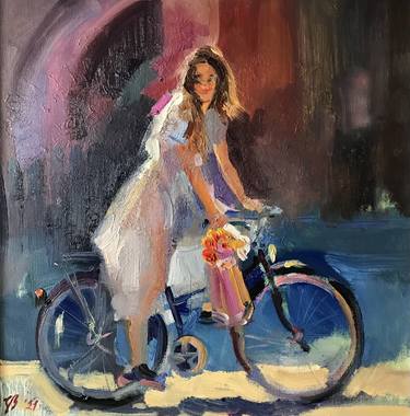 Print of Bicycle Paintings by Katharina Valeeva