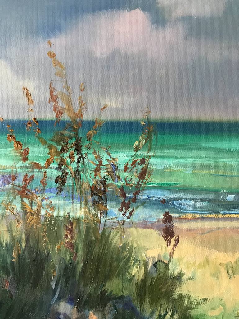 Original Fine Art Beach Painting by Katharina Valeeva