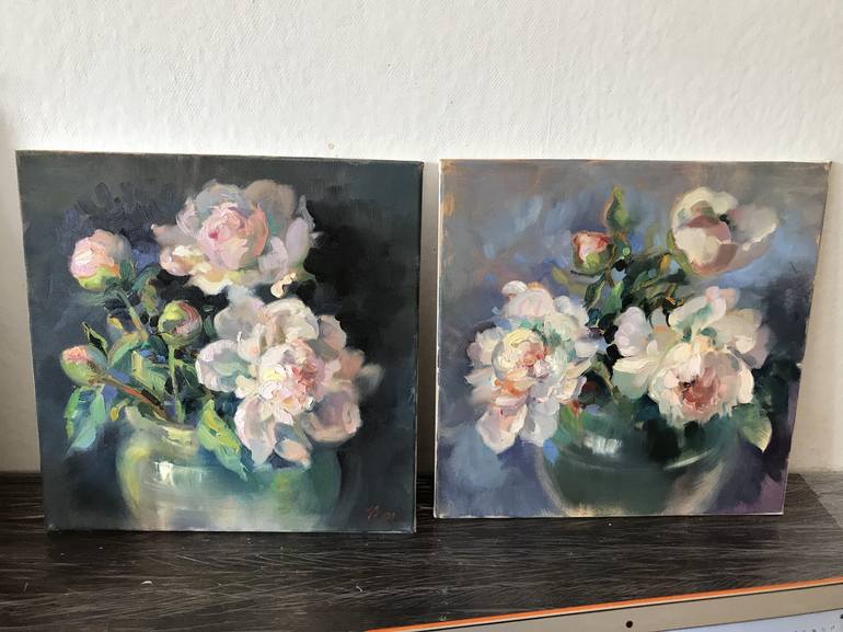 Original Fine Art Floral Painting by Katharina Valeeva