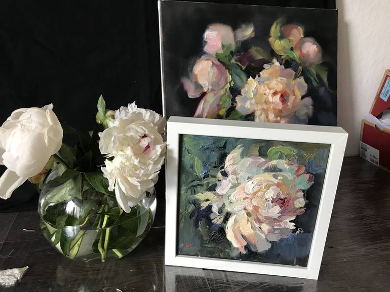 Original Fine Art Floral Painting by Katharina Valeeva