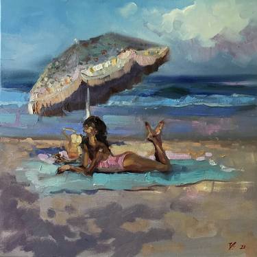 Original Fine Art Beach Paintings by Katharina Valeeva