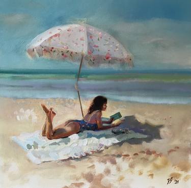 Print of Figurative Beach Paintings by Katharina Valeeva