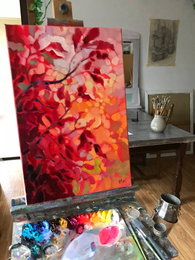 Original Abstract Landscape Painting by Katharina Valeeva