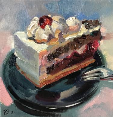 Original Fine Art Food & Drink Paintings by Katharina Valeeva