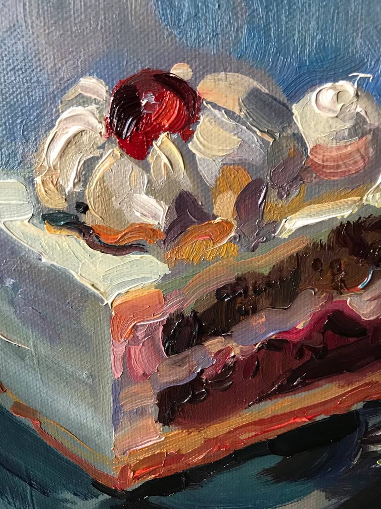 Original Impressionism Food & Drink Painting by Katharina Valeeva