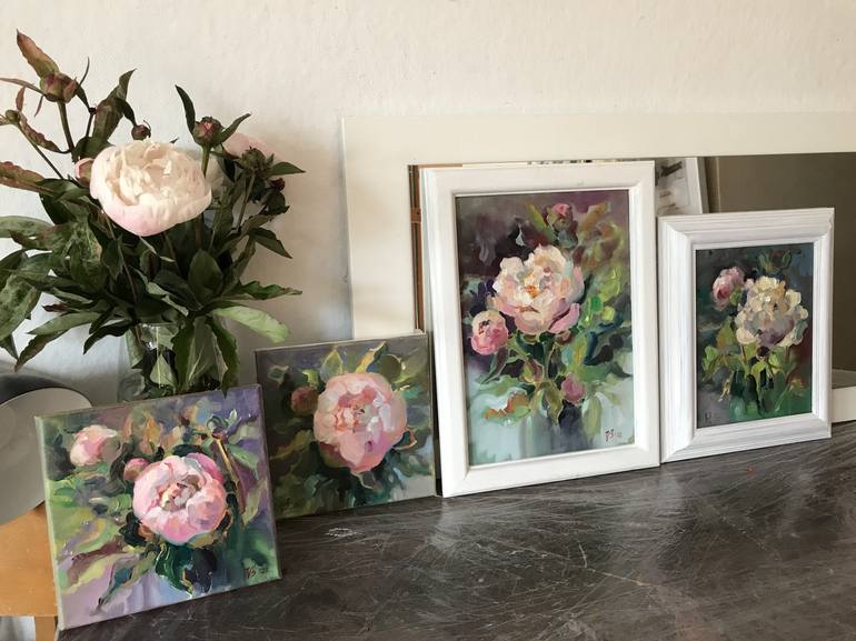 Original Floral Painting by Katharina Valeeva