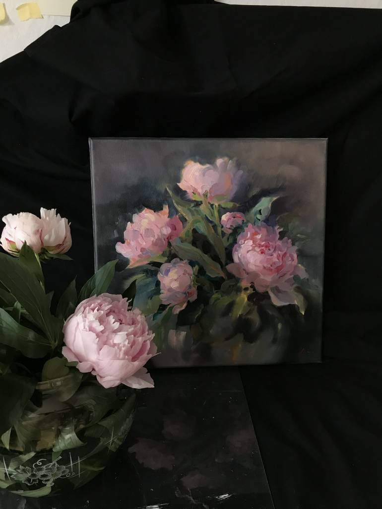 Original Floral Painting by Katharina Valeeva