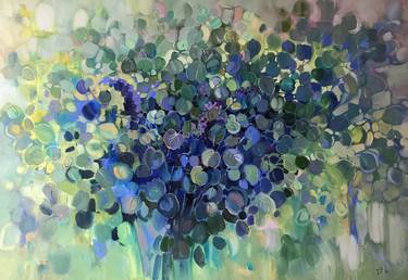 Original Abstract Botanic Paintings by Katharina Valeeva