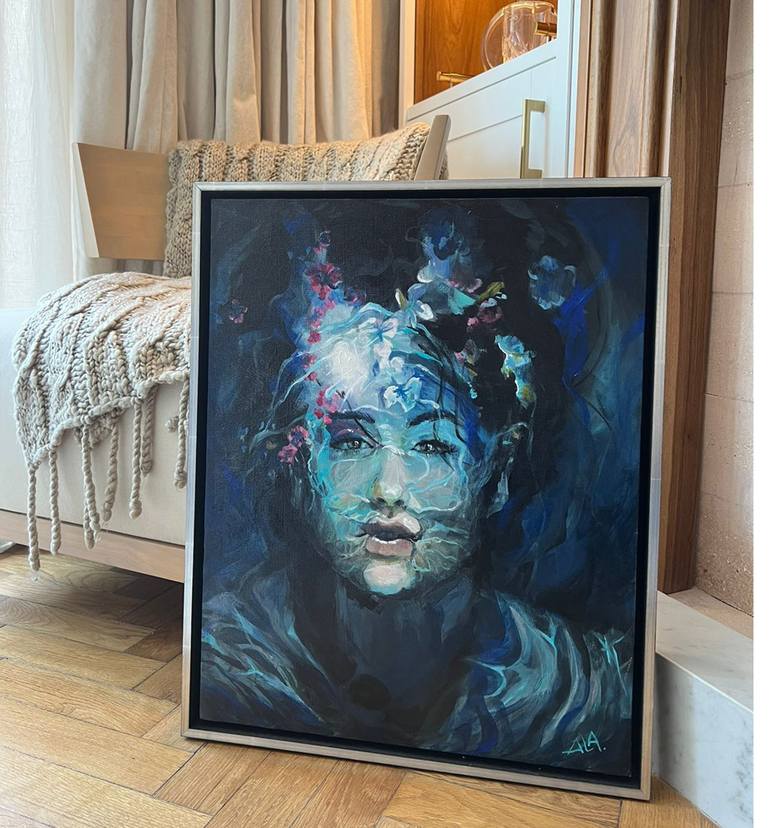 Original Expressionism Women Painting by alina anon