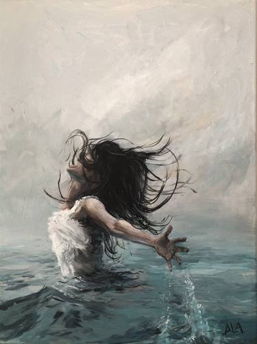 Original Expressionism Water Paintings by alina anon