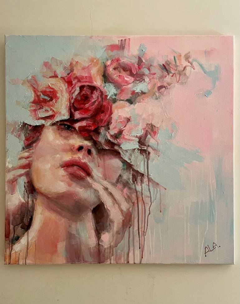 Original Modern Women Painting by alina anon