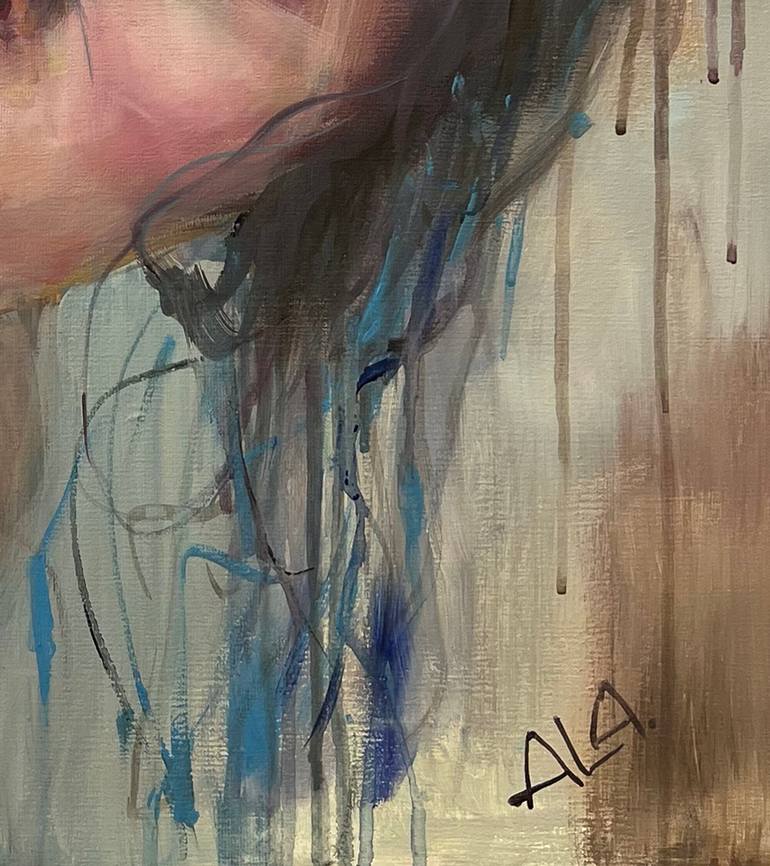 Original Abstract Expressionism Women Painting by alina anon