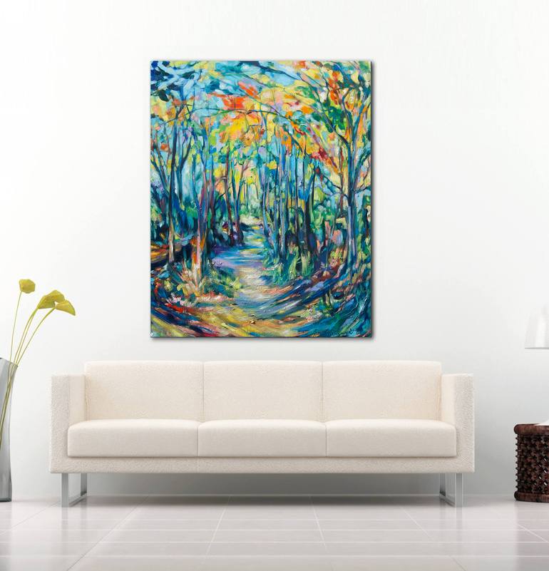 Original Impressionism Landscape Painting by Theresa Rykaczewski