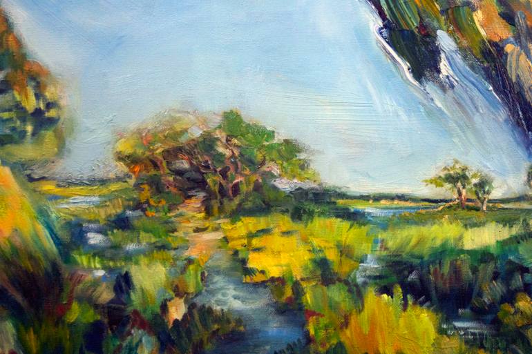 Original Abstract Landscape Painting by Theresa Rykaczewski
