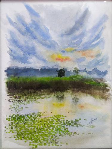 Original Fine Art Landscape Paintings by Sanmay Wankhede