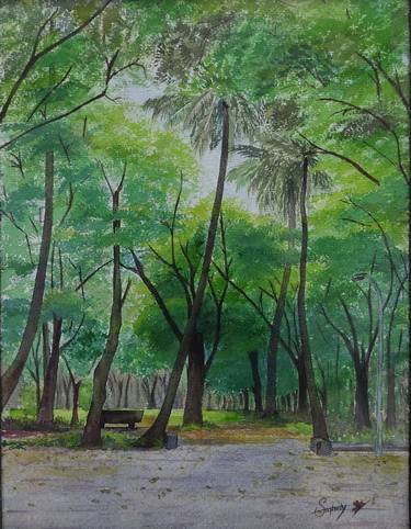 Original Fine Art Landscape Paintings by Sanmay Wankhede