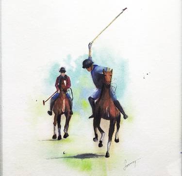 Original Fine Art Horse Paintings by Sanmay Wankhede