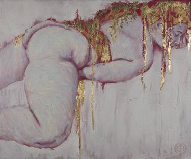 Original Expressionism Nude Painting by David Appleby