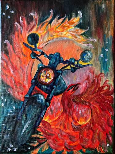Print of Abstract Expressionism Motorbike Paintings by Ana Bubolea