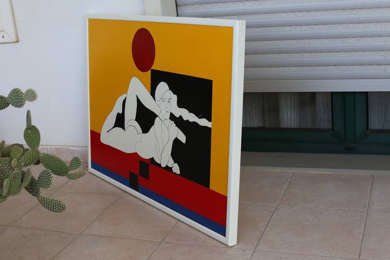 Original Modern Geometric Painting by Ezio  Ranaldi