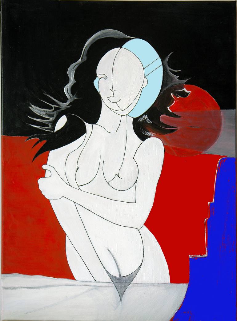 Original Abstract Women Paintings by Ezio  Ranaldi