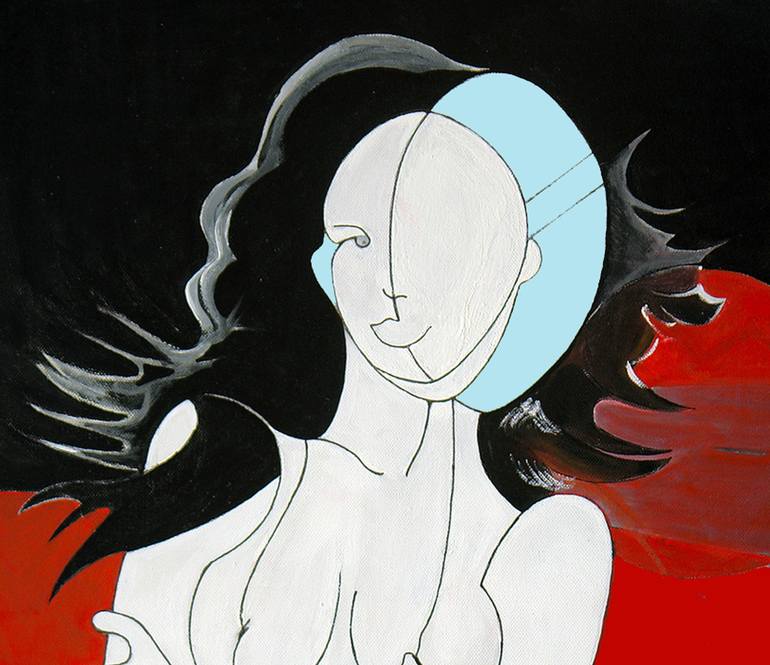 Original Abstract Women Painting by Ezio  Ranaldi