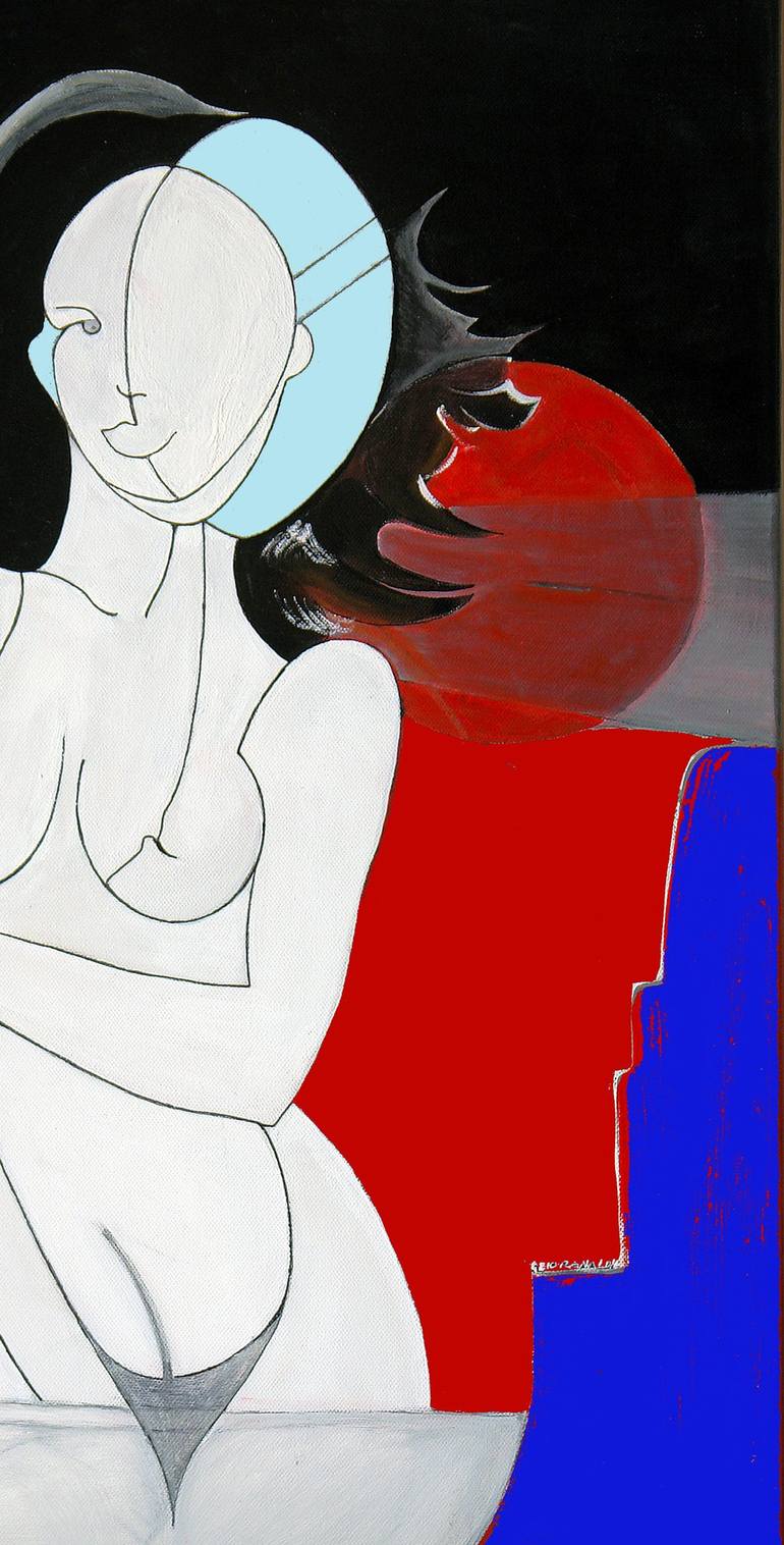 Original Abstract Women Painting by Ezio  Ranaldi