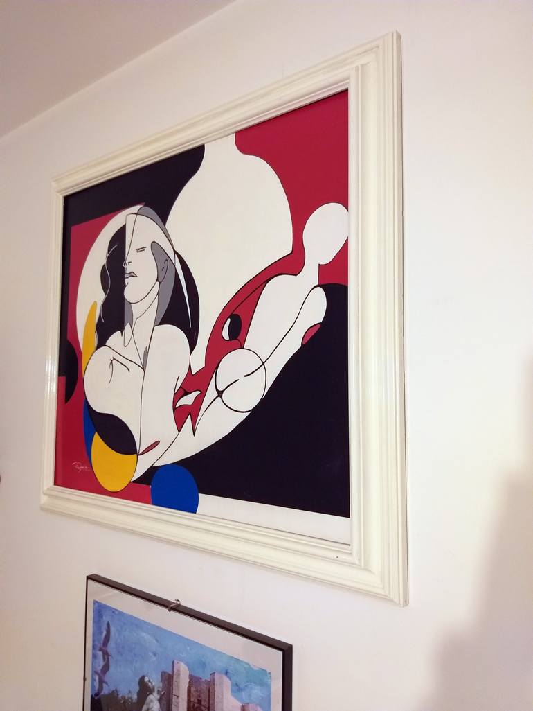 Original Cubism Geometric Painting by Ezio  Ranaldi