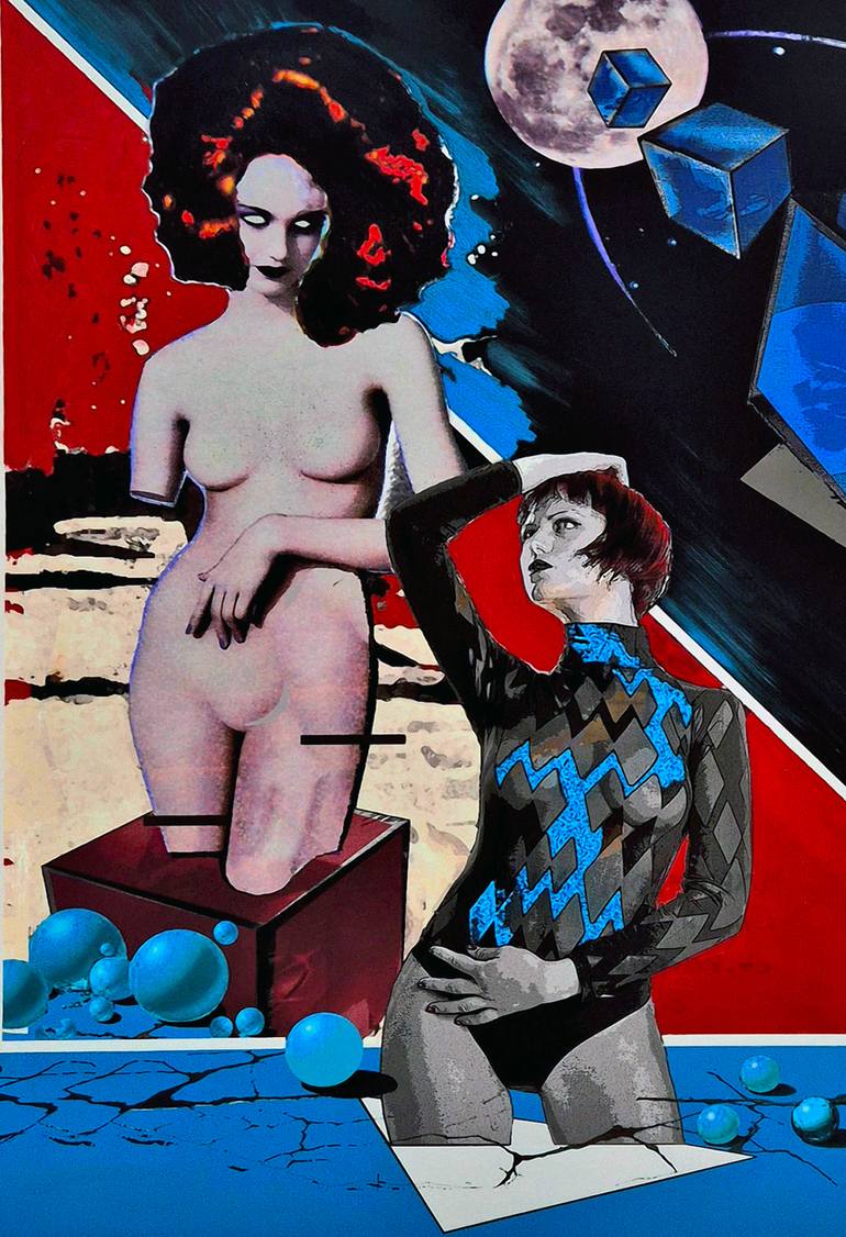 Original Contemporary Women Mixed Media by Ezio  Ranaldi